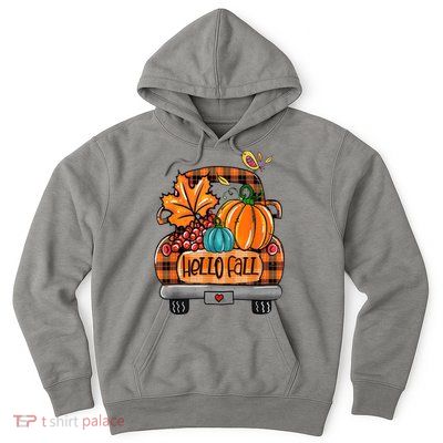 Hello Fall Pumpkin Truck Cute Hoodie
