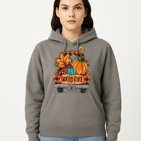 Hello Fall Pumpkin Truck Cute Hoodie