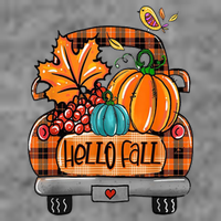 Hello Fall Pumpkin Truck Cute Hoodie