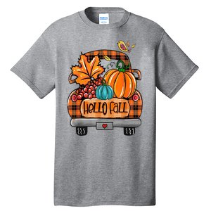 Hello Fall Pumpkin Truck Cute Tall T-Shirt