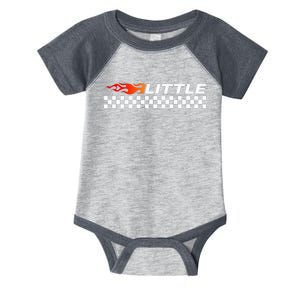 Heart Flame Race Car Big Little Sorority Reveal For Little Infant Baby Jersey Bodysuit