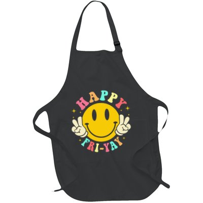 Happy Friyay Retro Smile Face Friday Lovers Apron