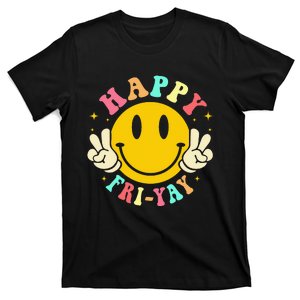 Happy Friyay Retro Smile Face Friday Lovers T-Shirt