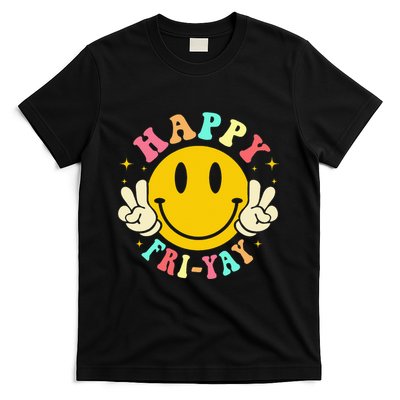 Happy Friyay Retro Smile Face Friday Lovers T-Shirt