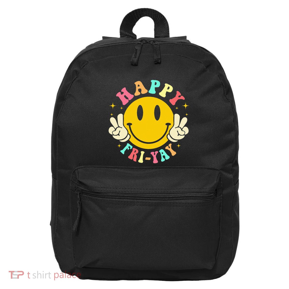 Happy Friyay Retro Smile Face Friday Lovers 16 in Basic Backpack