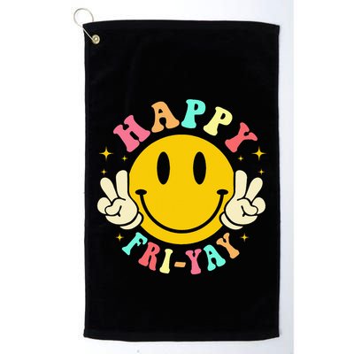 Happy Friyay Retro Smile Face Friday Lovers Golf Towel
