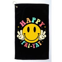 Happy Friyay Retro Smile Face Friday Lovers Golf Towel