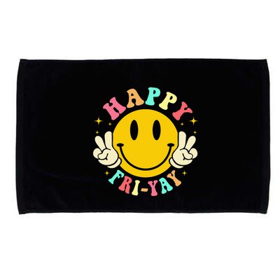 Happy Friyay Retro Smile Face Friday Lovers Microfiber Hand Towel