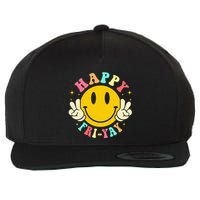 Happy Friyay Retro Smile Face Friday Lovers Wool Snapback Cap