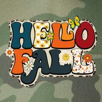 Hello Fall Retro Groovy Pumpkin Season Leopard Autumn Legacy Tie Dye Trucker Hat