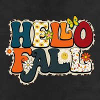 Hello Fall Retro Groovy Pumpkin Season Leopard Autumn Cool Comfort Performance Bucket Hat