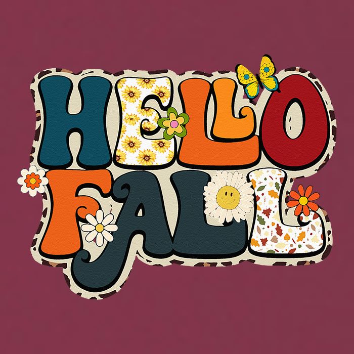 Hello Fall Retro Groovy Pumpkin Season Leopard Autumn 16oz Travel Tumbler