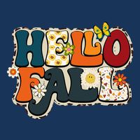 Hello Fall Retro Groovy Pumpkin Season Leopard Autumn Infant Baby Jersey Bodysuit