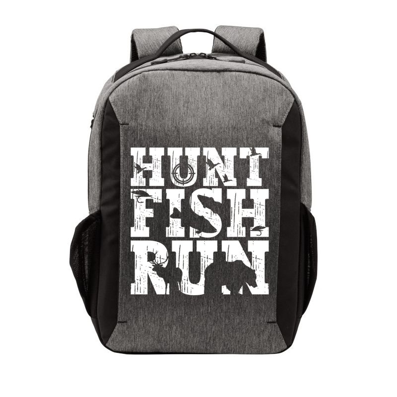 Hunt Fish Run Hunting Fishing Running Hunter Gift Vector Backpack