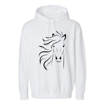 horse for riders and horse lovers Garment-Dyed Fleece Hoodie