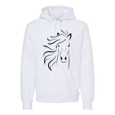 horse for riders and horse lovers Premium Hoodie