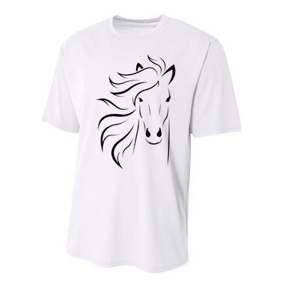 horse for riders and horse lovers Performance Sprint T-Shirt