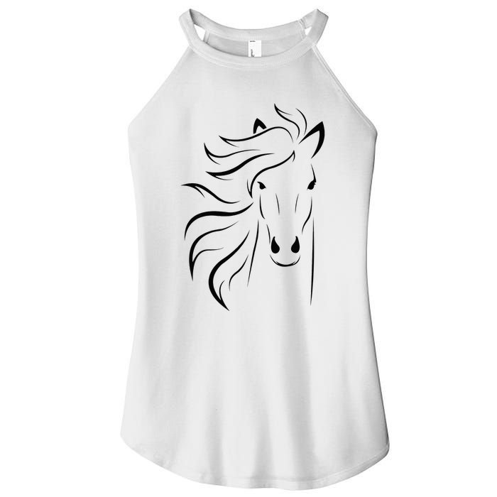 horse for riders and horse lovers Women’s Perfect Tri Rocker Tank