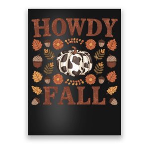 Howdy Fall Rustic Autumn Theme Poster