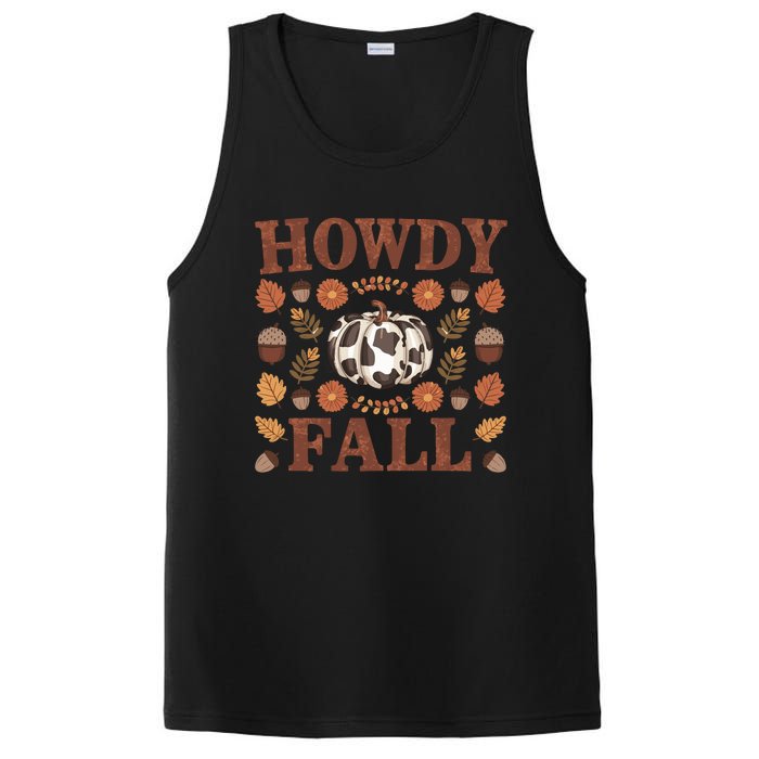 Howdy Fall Rustic Autumn Theme PosiCharge Competitor Tank