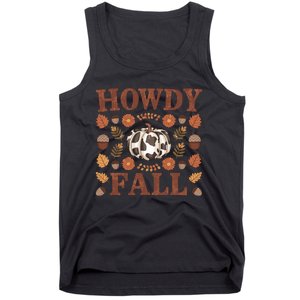 Howdy Fall Rustic Autumn Theme Tank Top