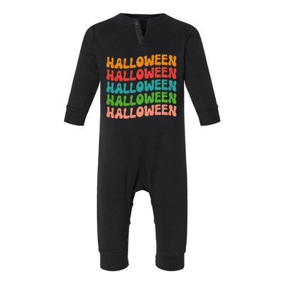 Halloween Festive Retro Gift Infant Fleece One Piece