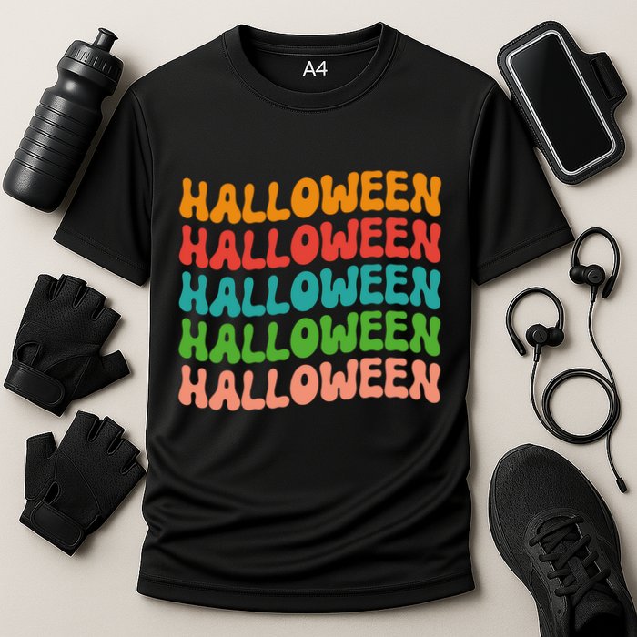Halloween Festive Retro Gift Cooling Performance Crew T-Shirt