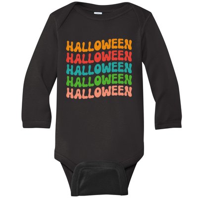 Halloween Festive Retro Gift Baby Long Sleeve Bodysuit