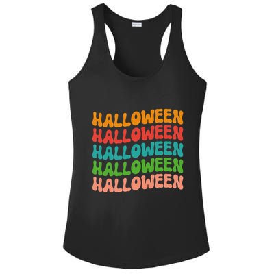 Halloween Festive Retro Gift Ladies PosiCharge Competitor Racerback Tank