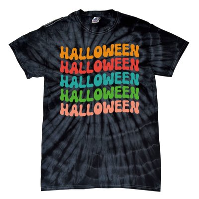 Halloween Festive Retro Gift Tie-Dye T-Shirt