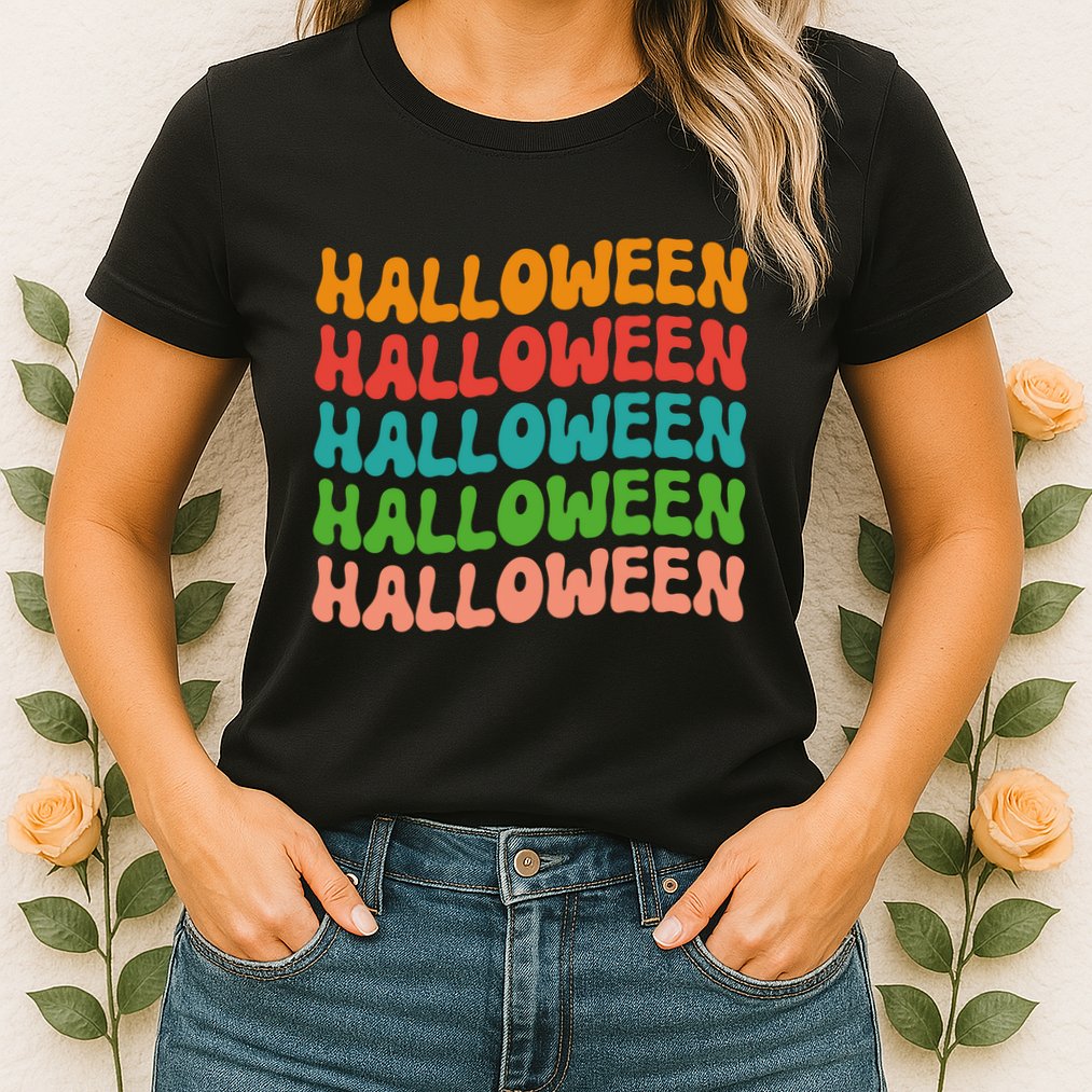 Halloween Festive Retro Gift Womens T-Shirt