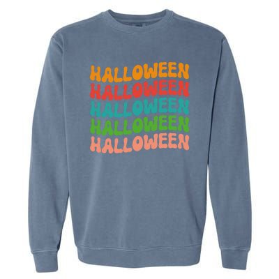 Halloween Festive Retro Gift Garment-Dyed Sweatshirt