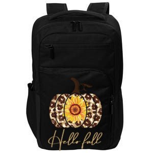 Hello Fall Sunflower Pumpkin Impact Tech Backpack