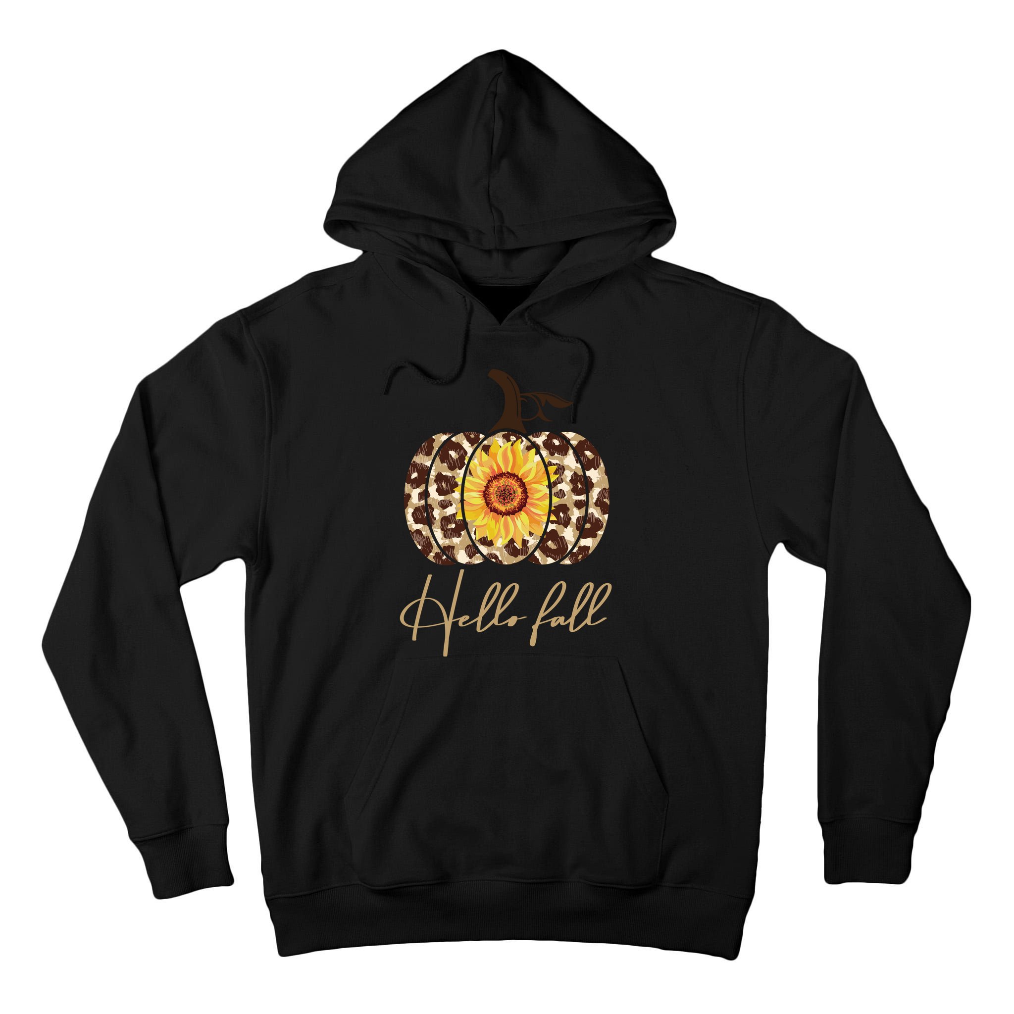 Hello Fall Sunflower Pumpkin Tall Hoodie