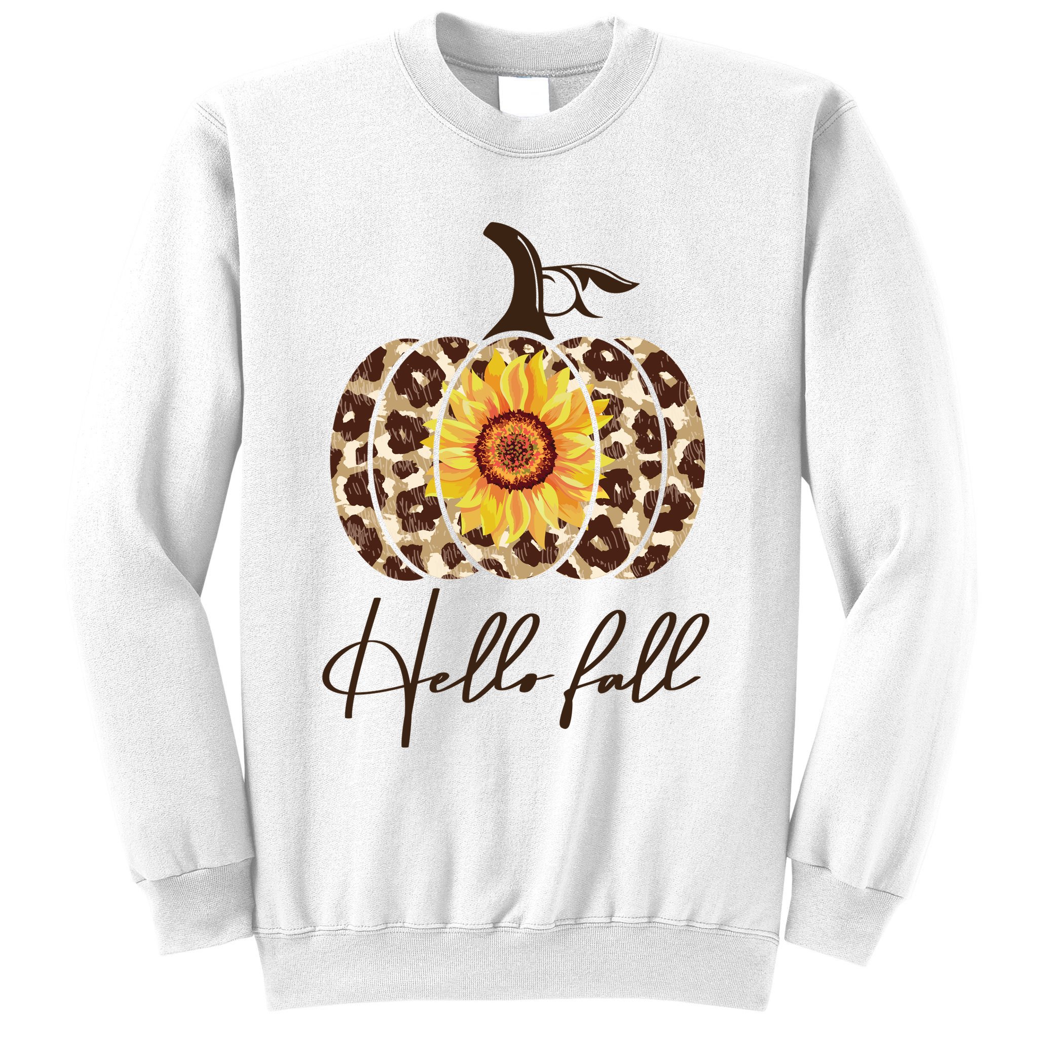 Hello Fall Sunflower Pumpkin Sweatshirt