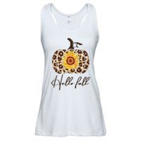 Hello Fall Sunflower Pumpkin Ladies Essential Flowy Tank