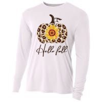 Hello Fall Sunflower Pumpkin Cooling Performance Long Sleeve Crew