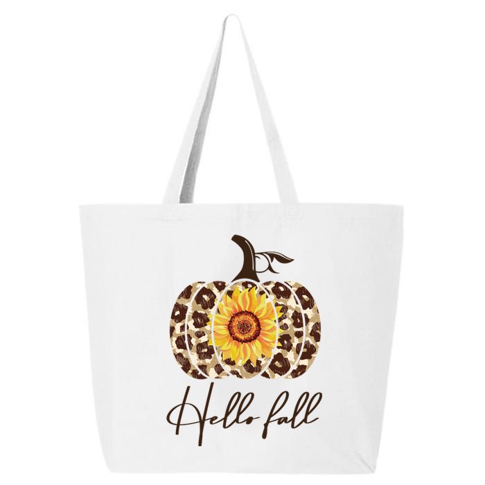 Hello Fall Sunflower Pumpkin 25L Jumbo Tote