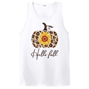 Hello Fall Sunflower Pumpkin PosiCharge Competitor Tank