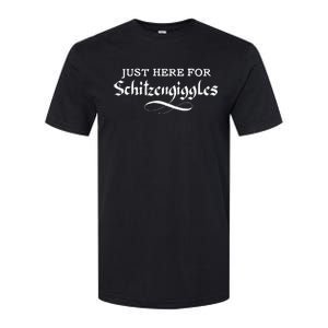 Here For Schitzengiggles Oktoberfest Group Bachelor Party Softstyle CVC T-Shirt