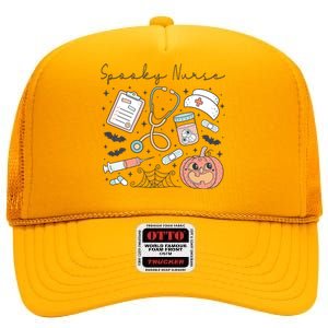 Halloween Funny Spooky Nurse Medical Kit Great Gift High Crown Mesh Back Trucker Hat