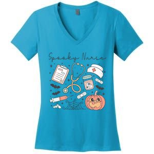 Halloween Funny Spooky Nurse Medical Kit Great Gift Women's V-Neck T-Shirt