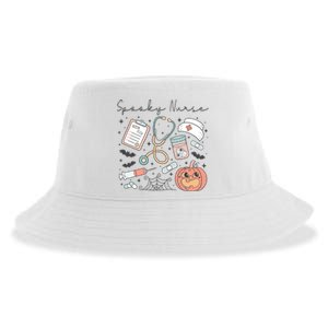 Halloween Funny Spooky Nurse Medical Kit Great Gift Sustainable Bucket Hat