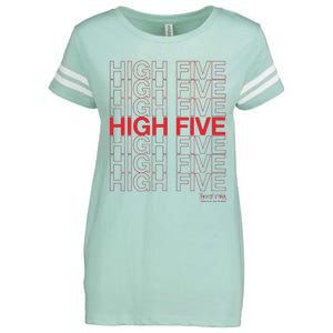 High Five Spread Joy All Over The World Enza Ladies Jersey Football T-Shirt