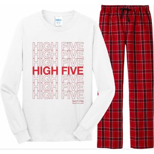 High Five Spread Joy All Over The World Long Sleeve Pajama Set