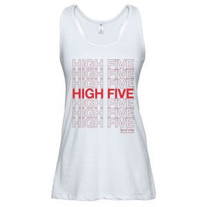 High Five Spread Joy All Over The World Ladies Essential Flowy Tank