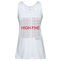 High Five Spread Joy All Over The World Ladies Essential Flowy Tank