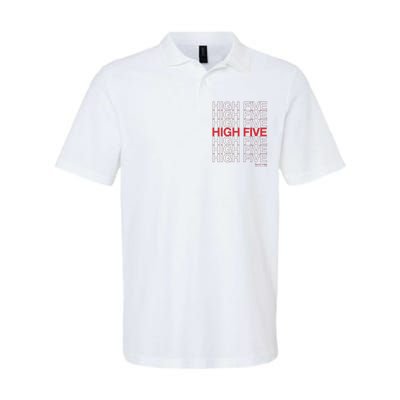 High Five Spread Joy All Over The World Softstyle Adult Sport Polo