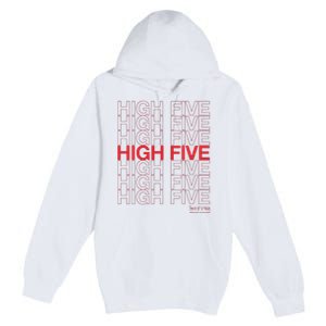 High Five Spread Joy All Over The World Premium Pullover Hoodie