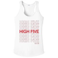 High Five Spread Joy All Over The World Ladies PosiCharge Competitor Racerback Tank